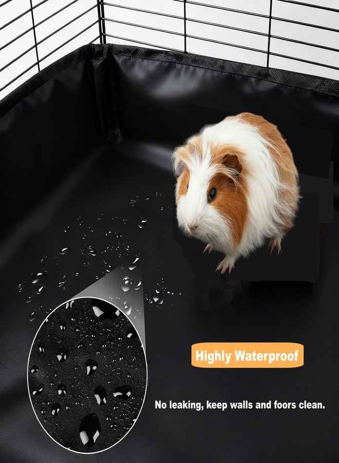 DZWLKJ Guinea Pig Cage Liner,Washable Tarp Bottom Base,Cherry Graphic,24"x48", Reusable for Rabbit, Chinchilla, Hedgehog, Ferret & Other Small Animals. - Image 2